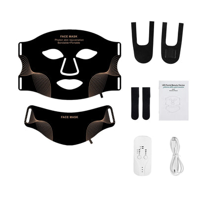 Silicone LED Face & Neck Mask – 7 Color Light Therapy