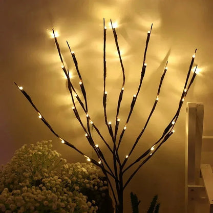 LED White Birch Branch Lights – Festive Twig Lamp