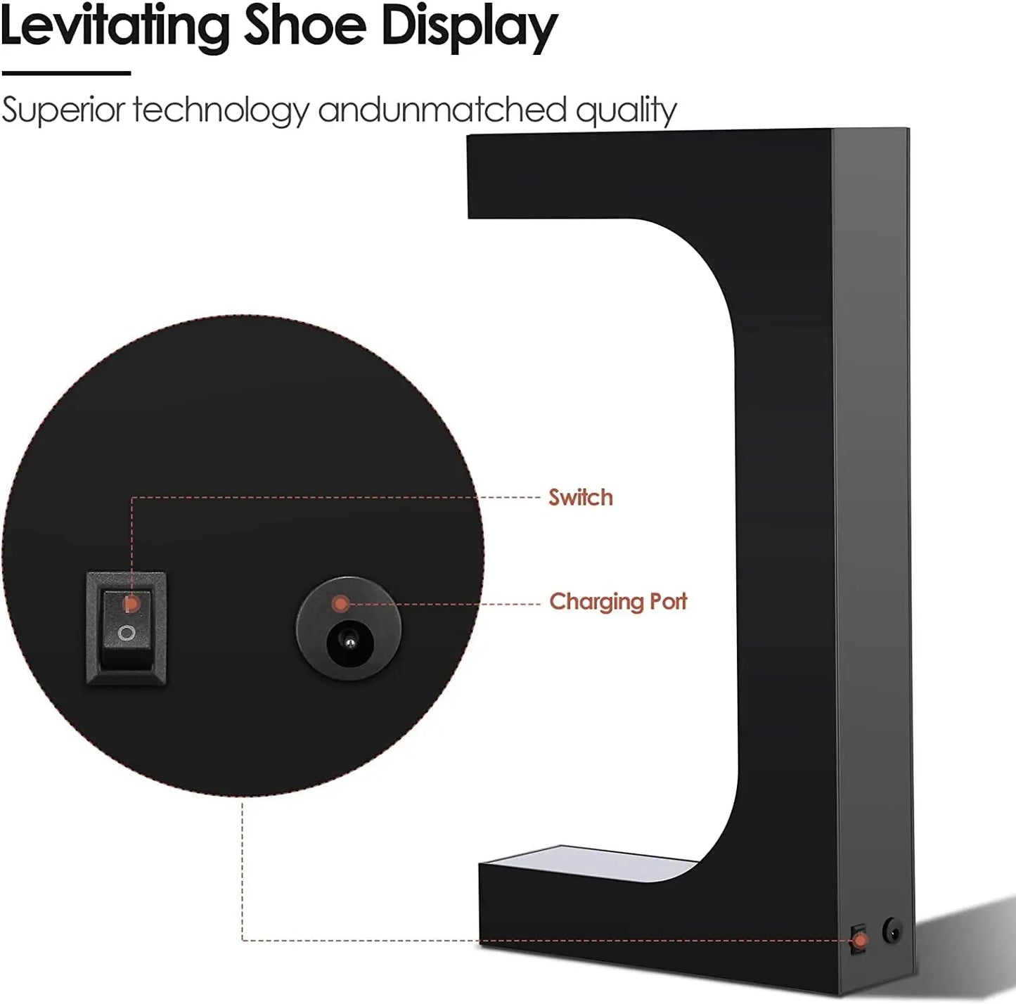 Levitating Shoe Display – Floating LED Sneaker Stand