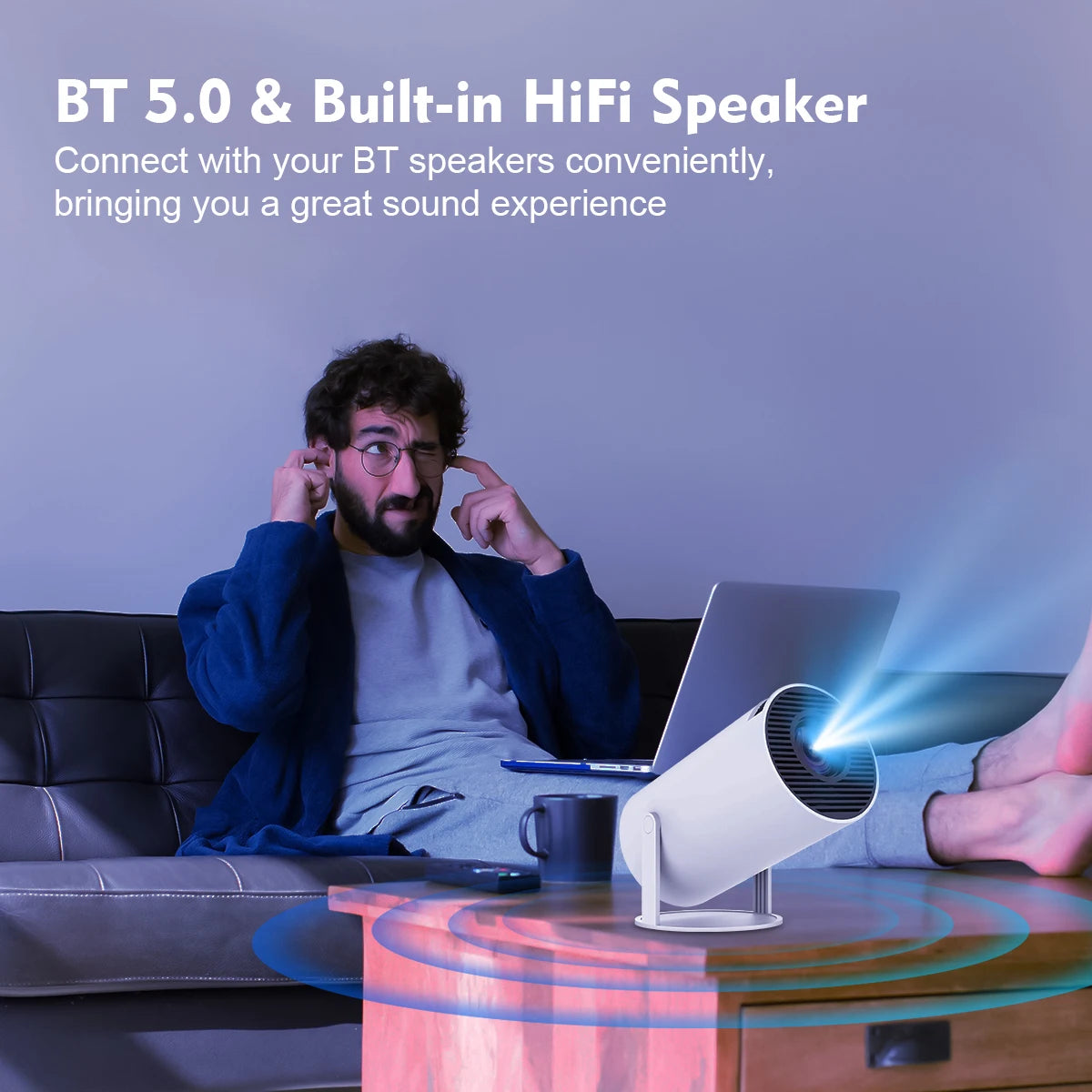 Magcubic HY300 Pro Projector – 4K Android 11 Portable Cinema