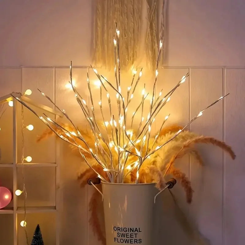 LED White Birch Branch Lights – Festive Twig Lamp