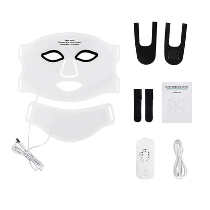 Silicone LED Face & Neck Mask – 7 Color Light Therapy