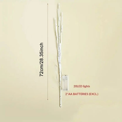 LED White Birch Branch Lights – Festive Twig Lamp