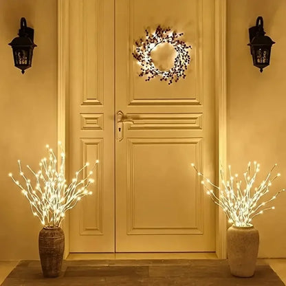 LED White Birch Branch Lights – Festive Twig Lamp
