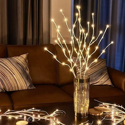 LED White Birch Branch Lights – Festive Twig Lamp