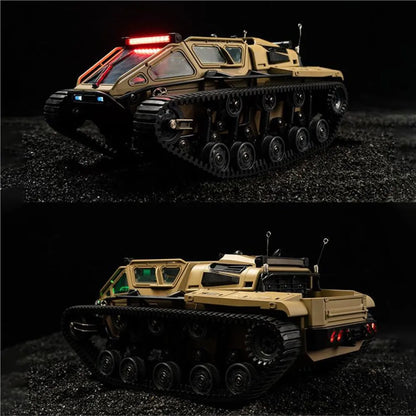 RC Drifting Tracked Off Road Vehicle 1/18 RTR C8812 Remote Control Simulation Model Car LED Lights 360 Degree Rotation Hobby