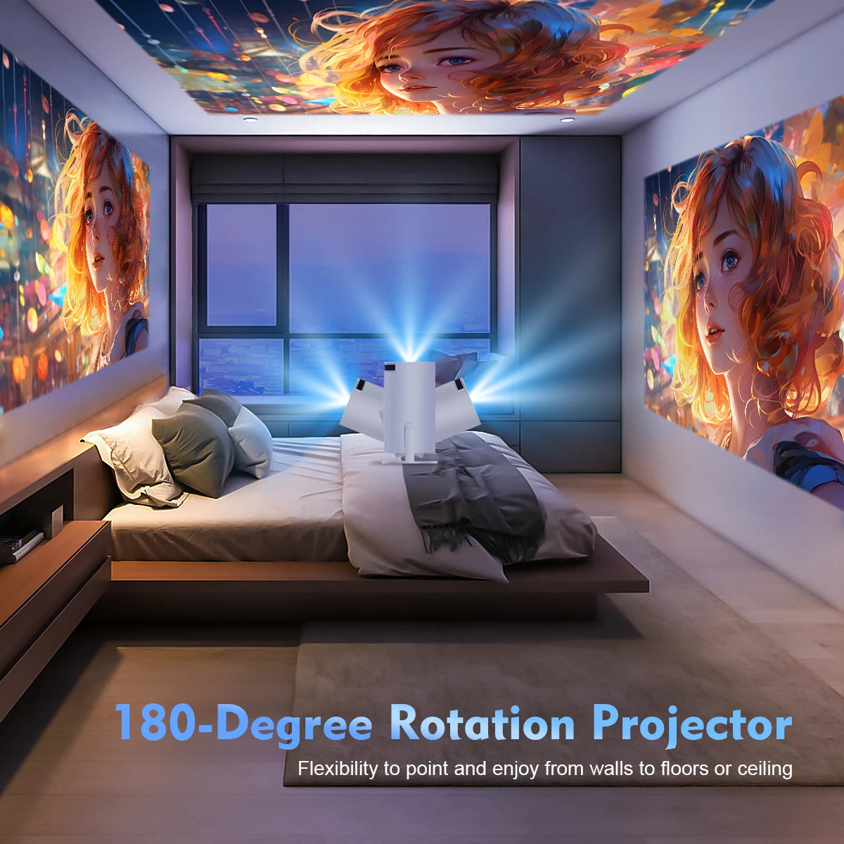 Magcubic HY300 Pro Projector – 4K Android 11 Portable Cinema