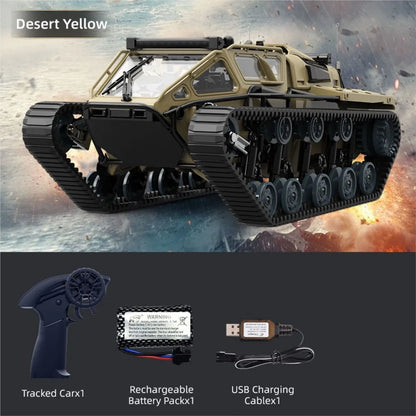 RC Drifting Tracked Off Road Vehicle 1/18 RTR C8812 Remote Control Simulation Model Car LED Lights 360 Degree Rotation Hobby