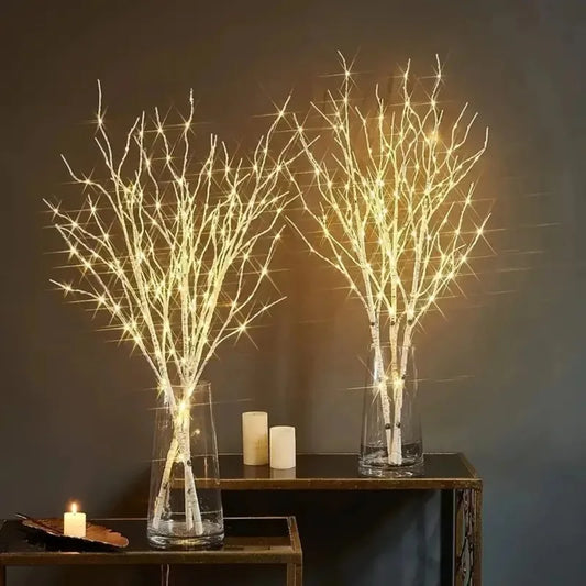 LED White Birch Branch Lights – Festive Twig Lamp
