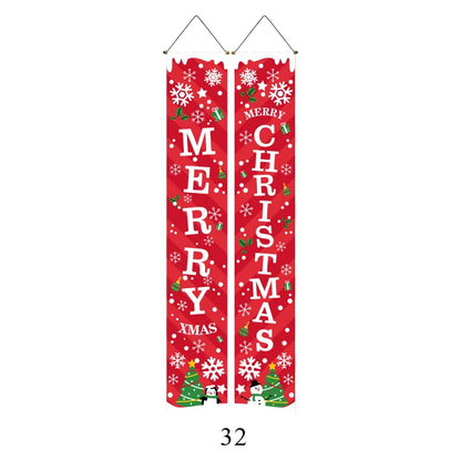 Pair of Christmas Hanging Banners – 180cm Festive Décor