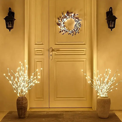 LED White Birch Branch Lights – Festive Twig Lamp