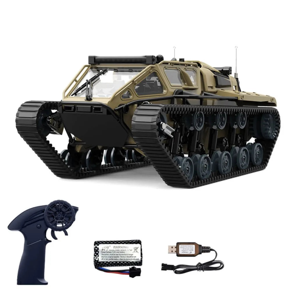 RC Drifting Tracked Off Road Vehicle 1/18 RTR C8812 Remote Control Simulation Model Car LED Lights 360 Degree Rotation Hobby